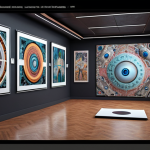 **AI as a Creator:** "A futuristic art studio, showcasing an AI algorithm generating original artwork. The style should be a blend of digital and classic art, emphasizing the unique aesthetic of AI-created pieces. Focus on the creative process and the merging of technology and artistic expression. In the style of digital art, high resolution."