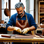 Home 11 AI 생성 콘텐츠의 진정성 문제 - Artisan at Work**
"A skilled craftsman in a workshop in Florence, Italy, meticulously working on a ...